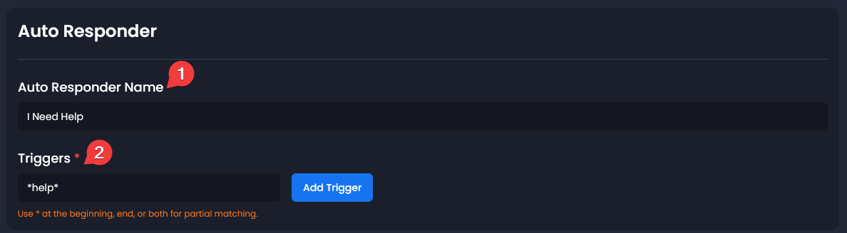 Configure Auto Responder