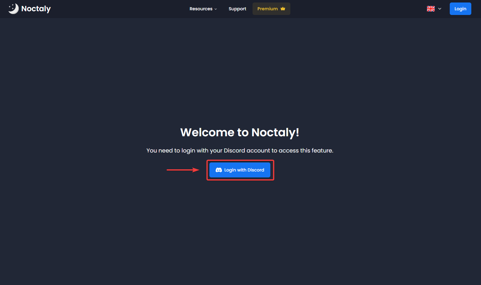 Login to Discord