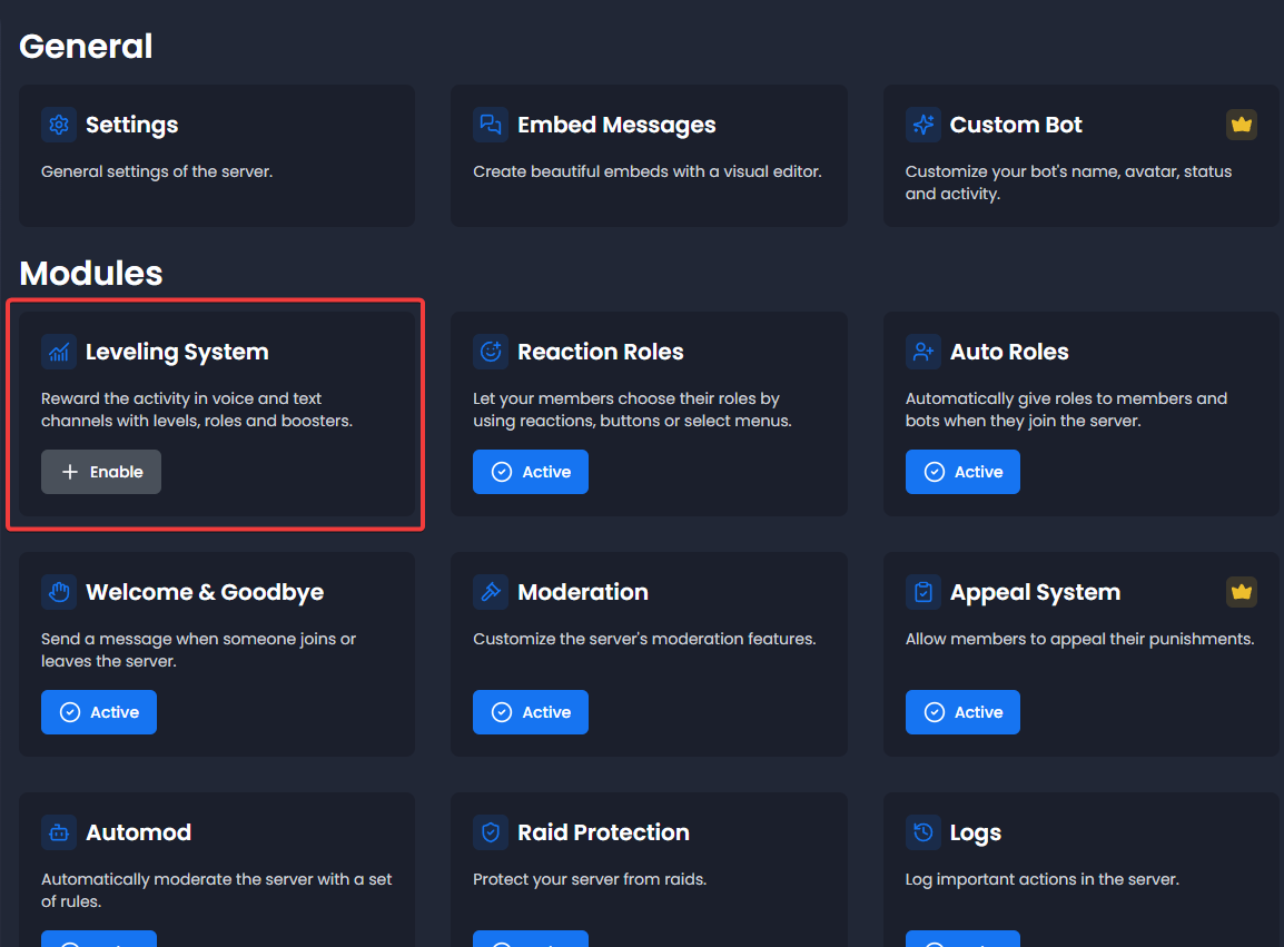 Select module