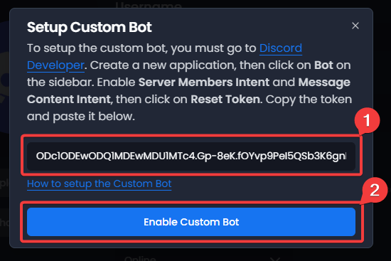 Add the token