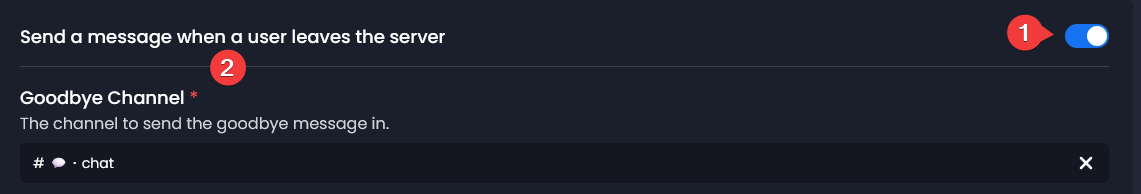 Welcome Toggle + Channel example