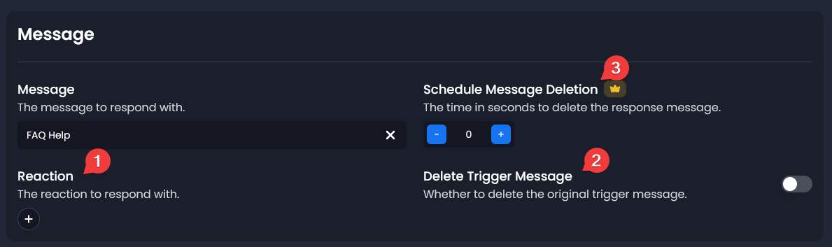 Message Options