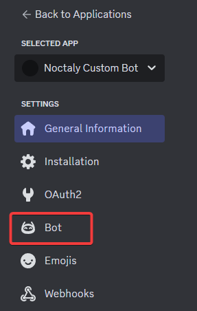 Bot tab