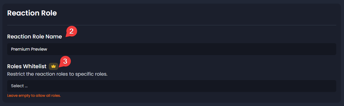 Configure options
